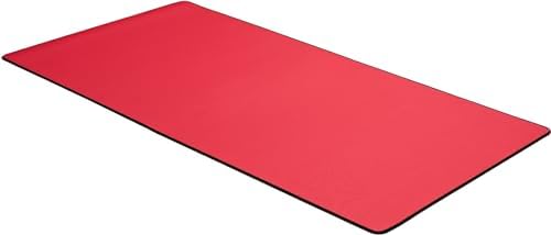 Gamer Boss - Gaming Mouse Pad - 48 x 24 Inches - 4mm Thick with Stitched Edges, Non-Slip Rubber Base, Premium Cloth Mousepad, Desk Mat for Laptop, Keyboard, Computer & PC (Mega, Red)