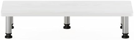 Furinno TURN-N-TUBE Toolless 23.6" Wide Monitor Stand Riser, White Oak