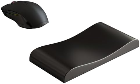 Wooden Wrist Rest for Mouse and Keyboard, Ergonomic Design for Wrist Pain Relief, Smooth No Odor and Easy to Clean, Support Wrist to Coding Typing and Playing