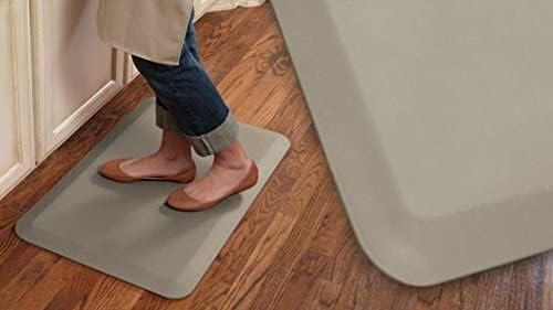 NewLife by GelPro Professional Grade Anti-Fatigue Kitchen & Office Comfort Bio-Foam Mat with non-slip bottom for health & wellness, 20x32, Stone (104-00-2032-8)