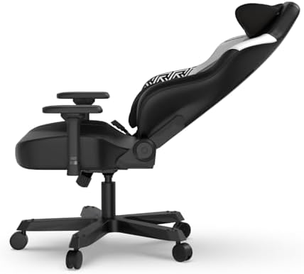 DXRacer Tank XXL Ergonomic Gaming Chair with Magnetic Pillow, Black White
