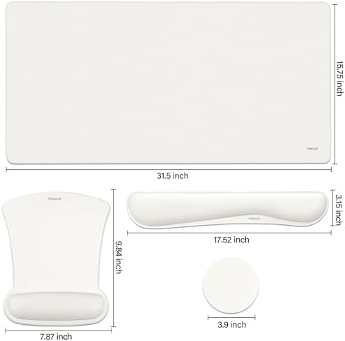 MOSISO Keyboard Mouse Pad Set, Large Gaming Mousepad&Keyboard Wrist Rest
