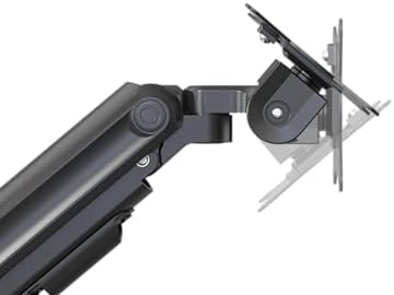 Redragon GMK916 Ultrawide Monitor Mount with USB - Gas Spring Adjustable Arms with VESA 75/100mm, 15-49 Inch Screen Compatibility, C Clamp & Grommet Base, Cable Management, 44lbs Load Capacity