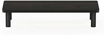 Furinno Turn-N-Tube Monitor Stand Riser, 23.6"W Rectangle Monitor Riser, Laptop Stand for Desk, Office Desk Accessories, Desk Organizers and Accessories, Toolless Assembly, Espresso