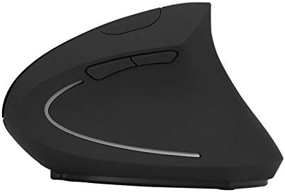 Weiyirot Black Ergonomic Design Vertical Mouse, High Precision Control 2.4GHz Wireless Mouse, Game for Home Office Computer