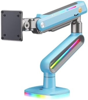 NB ERGONOMIC Gaming Monitor Arm for Flat/Ultrawide/Curved Monitors 32 to 60 inch, Heavy Duty Monitor Stand Load up to 20 kg, VESA 75/100 mm Mount G70-New (Gulf Blue)