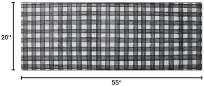 J&V TEXTILES 20" x 55" Comfort Collection Kitchen Anti-Fatigue Runner Mat (Buffalo)