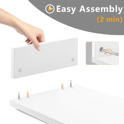TAVR Dual Monitor Stand Riser, Wooden Computer Monitor Stand for 2 Monitors