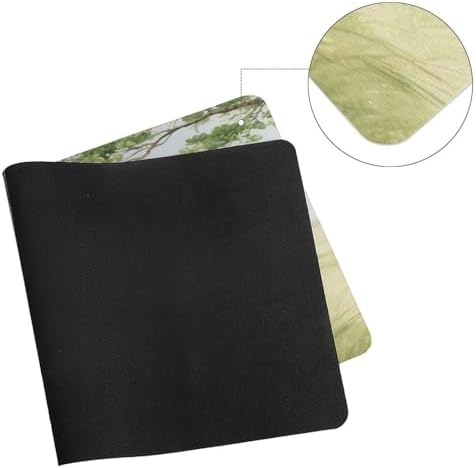 Mouse Pad Giraffe Stretching Its Neck to Eat Leaves Printed Computer Keyboard Desk Mat Non-Slip Rubber Base for Laptops Office and Home 23.6 X 11.8 Inch