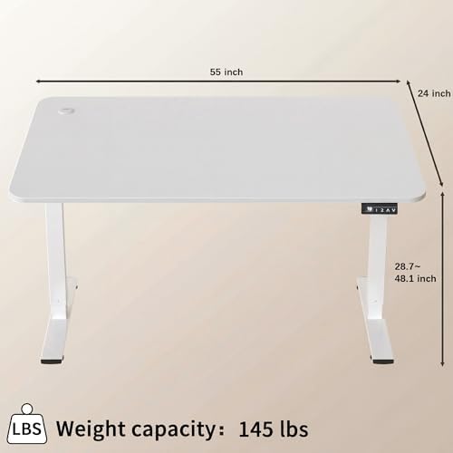 Furmax 55 Inches Electric Height Adjustable Standing Desk Home Office Desk