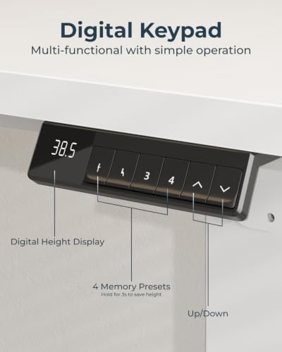 SANODESK 4-Leg 71''x32'' Large Electric Height Adjustable Standing Desk