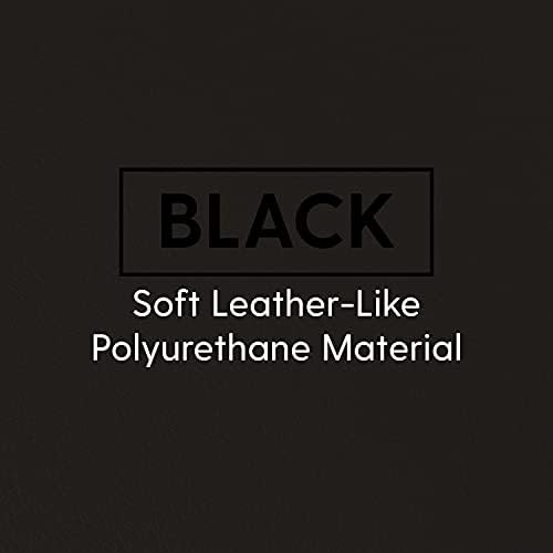 Factory Direct Partners Soft Tufted Floor Rocker - Cushioned Ground Chair for Kids Teens and Adults - Great for Reading, Gaming, Meditating, TV - Black, 10488-BK