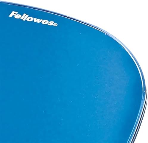 Fellowes Crystals Gel Mouse Pad Wrist Rest - Blue (91141)