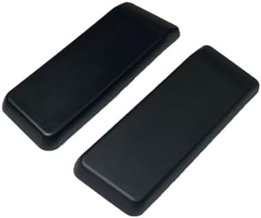 Replacement Very Black Arm Pads, Compatible with Task & Stool Height Chair Models, Durable Comfort Material, Set of 2 (Left and Right) (Black)