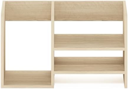 Furinno Hermite Desk Organizers, Office Organization, Natural Oak