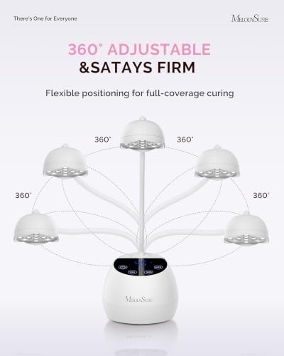 MelodySusie Gooseneck Cordless UV Nail Lamp P-ArtM2 Light for Nail Tips