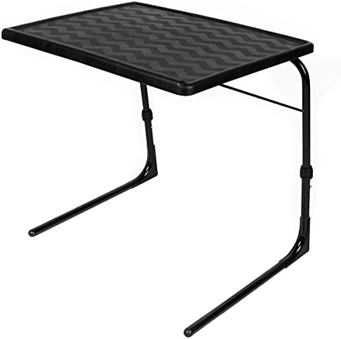 Table-Mate TV Tray Table | Portable Desk Folding Dinner Tray, Couch Table Trays for Eating Snack Food, Portable Laptop Desk, Bed Trays for Eating | Adjustable TV Trays with 3 Angles and Cup Holder