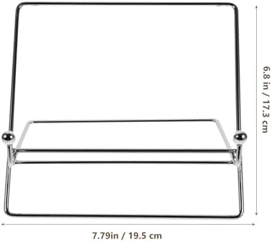 Multifunctional Iron Laptop Desk Stand with Detachable Tablet Holder 19.8x17.3x15cm for Office and Home Use