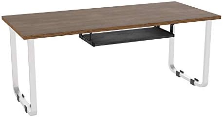 FRMSAET Slide Out 20/24/30 inch Keyboard & Mouse Tray (30 in, Black Rock)