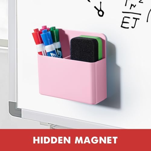 BEYGORM Plastic Magnetic Pen Holder, Powerful Magnet, 2 Pack