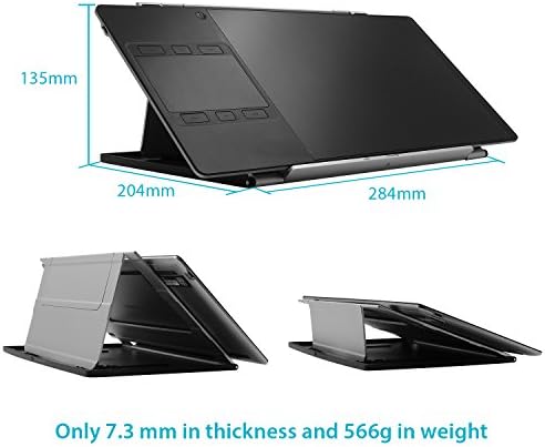 HUION ST200 Adjustable Laptop Stand for Desk, Aluminum Computer Stand