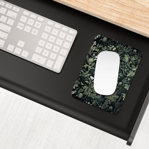 Small Mouse Pad, Mini Mouse Pad 6 x 8 Inch, Thick Rubber Waterproof Mouse Mat, Cute Mousepad for Women Men Wireless Mouse Laptops Home Office, Vintage Plants
