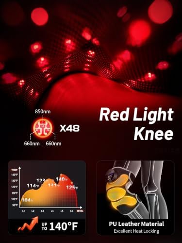 Flagship Knee Massager with Heat and Red Light Therapy for Knee Pain Relief