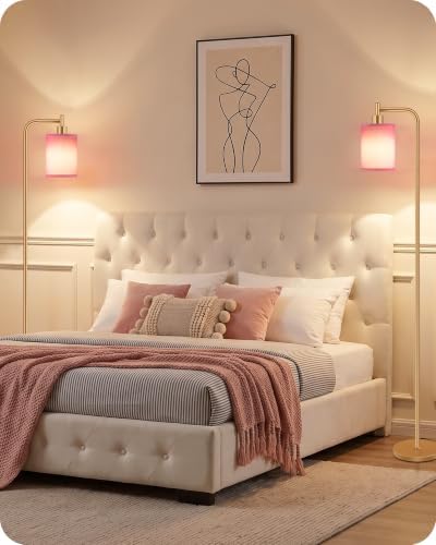 Dimmable Floor Lamp for Living Room with Remote & 10W Bulb