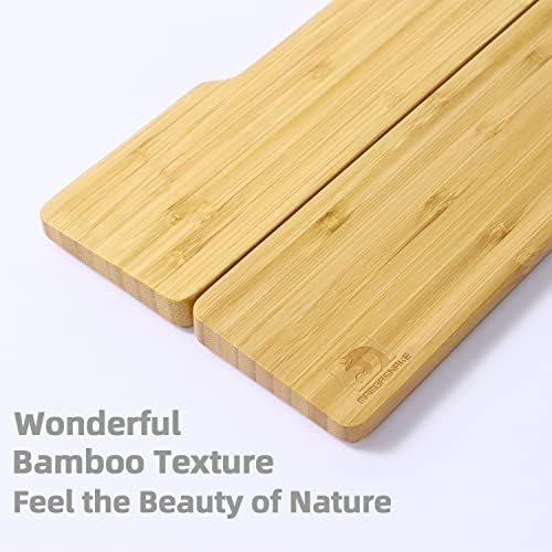 Bamboo Keyboard Wrist Rest for Computer Keyboard, Ergonomic Mechanical Keyboard Wrist Rest, Hard Wrist Rest for and Pain Relief, Anti-Slip Keyboard Rest Pad for Laptop/PC Gaming/Mac (61-Key)