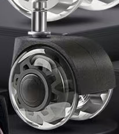 Office Chair Wheels, Replacement Caster Set (Grey)