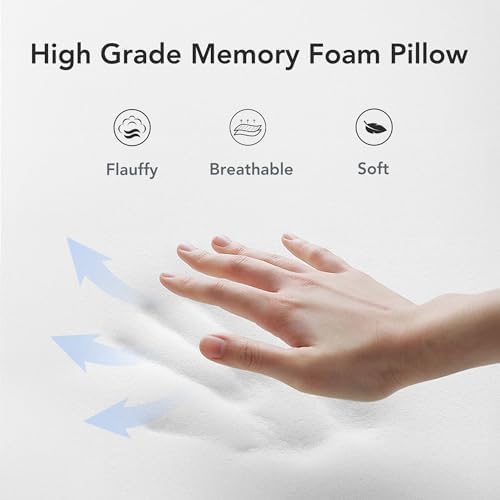 KPNEOL Travel Pillow, 100% Pure Memory Foam Travel Neck Pillow Airplane Neck Support Ergonomic Design for Traveling Suitable for Airplanes (Cool Pink, Standard, C-Shape)