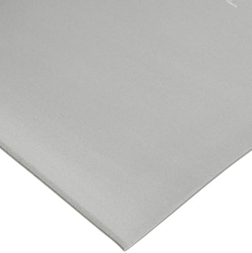 NoTrax T42 Standard PVC Safety/Anti-Fatigue Comfort Rest Ribbed Foam, for Dry Areas, 4' Width x 6' Length x 3/8" Thickness, Silver