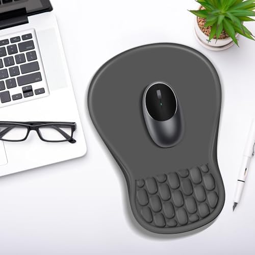 YIWEI Ergonomic Mouse Pad with Wrist Rest for Carpal Tunnel Pain Relief