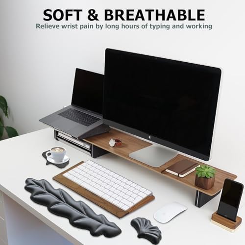 Ergonomic Keyboard Wrist Rest, Leaf Shape Wrist Rest for Computer Keyboard