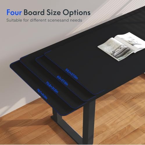 SANODESK 4-Leg 78''x32'' Large Electric Height Adjustable Standing Desk