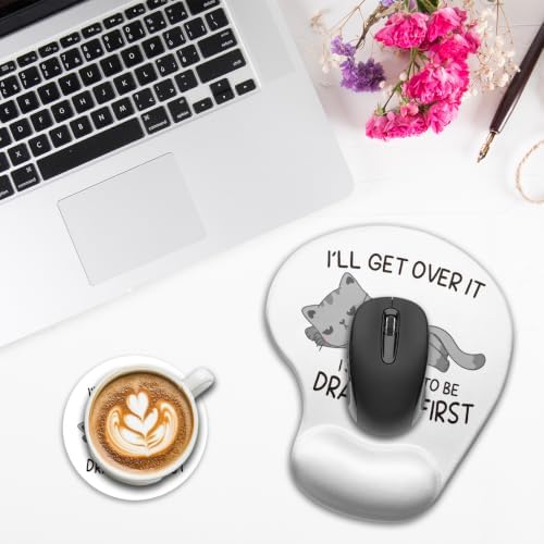 iRudyard 2Pcs Rubber Coasters Mouse Pad Wrist Support Pu Does Not Fade