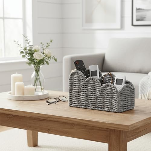 CubesLand Bedside Table Desk Organizer Caddy, Remote Pen&Pencil Holder Cup