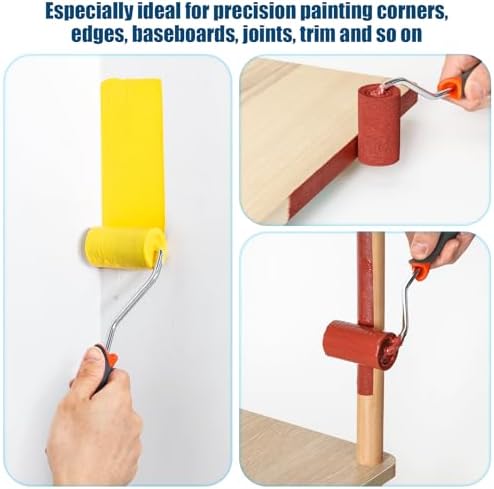 13 Pack 2" High Density Foam Paint Roller Kit for Smooth & Precision Finish