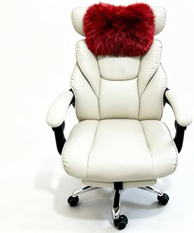 Car Headrest Pillow Plush Protector Neck Rest Pillows, Red