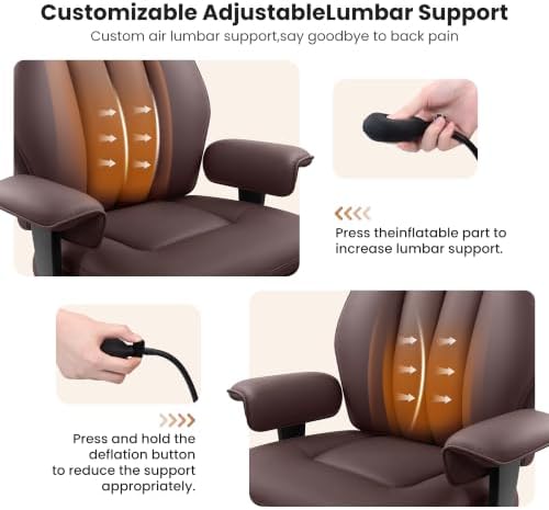 Ergonomic Big and Tall Office Chair with Lumbar Support and Footrest