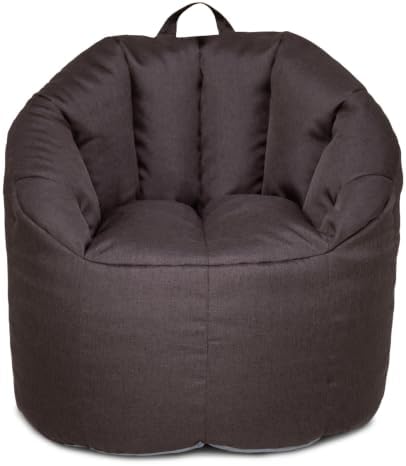 Big Joe Milano Lightweight Kids Bean Bag Chair, Cozy Cocoa