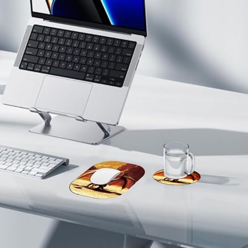 Small Mouse Pad,Mini Mouse Pad 6 x 7 Inch,for Laptop Keyboard Tray Wireless Mouse Home Office Travel,with Non-Slip Rubber Base, Waterproof Mouse Mat,Dragon