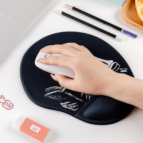 Mr. Pen- Ergonomic Mouse Pad with Wrist Rest, Grim Reader Design
