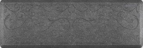WellnessMats Bella Collection Anti-Fatigue Floor Mat, Polyurethane - Ergonomic Support Pad for Home, Kitchen, Garage, Office Standing Desk - Water Resistant - Made in USA
