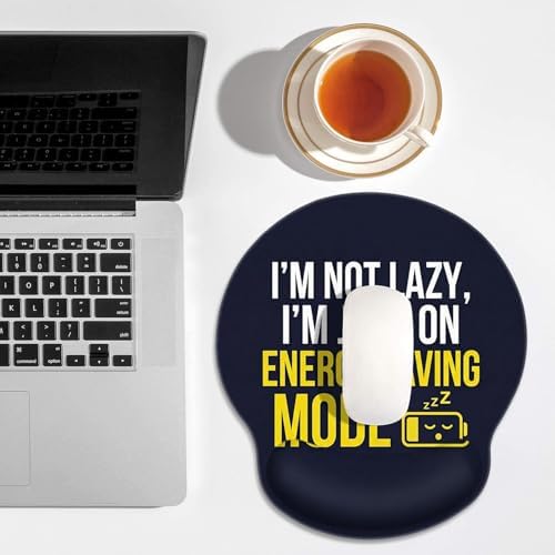 Britimes Ergonomic Mouse Pad with Wrist Support, Battery Funny