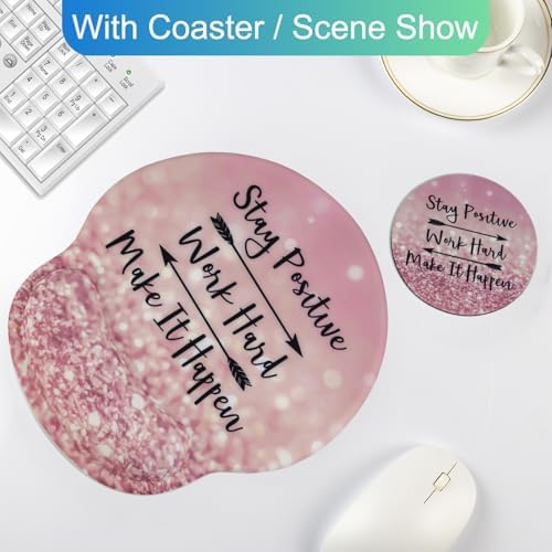 Ergonomic Mouse Pad with Wrist Rest Support,Gel Mouse Pads for Desk