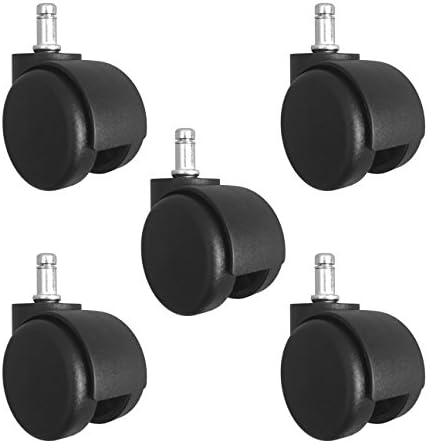 Heavy Duty Office Chair Casters - 500lbs Capacity - Set of 5 - S5490-5