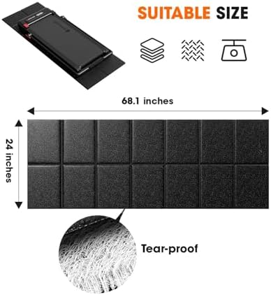 Stepwaver Walking Pad Mat for Carpet Floor - 68"x24", 0.2"