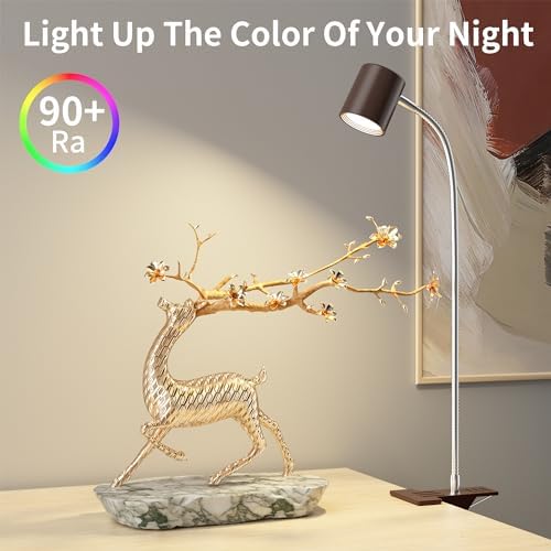 Dott Arts Desk Lamp,USB Clip On Light with 3 Color Modes,LED Reading Lamp