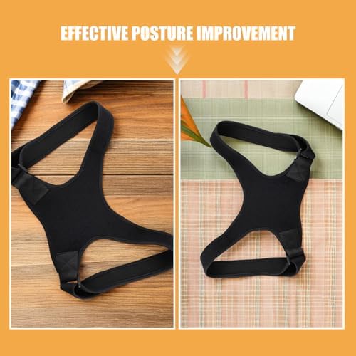 2pcs Hunchback Posture Corrector Shoulder Support Brace Black